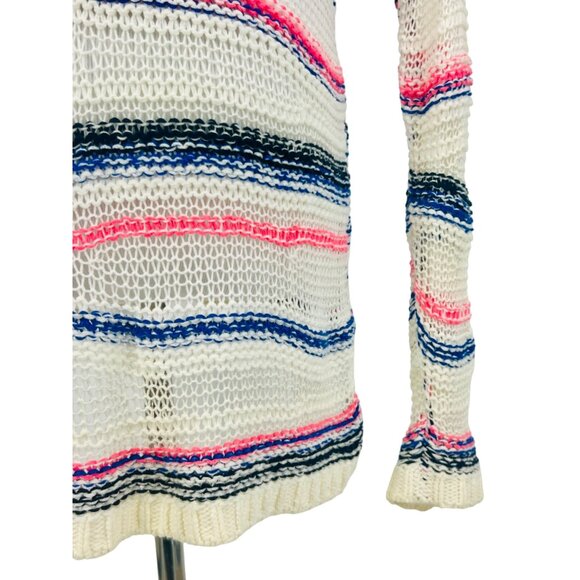 Abercrombie & Fitch Multicolored Slouchy Striped Knit Open Stitch Sweater - Picture 8 of 14